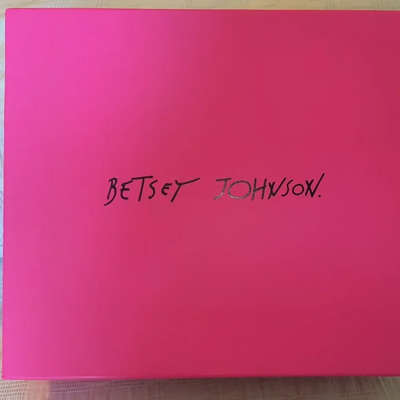 Betsy Johnson 'Sita' Pump Black Leather 6.5 M - Picture 1 of 8